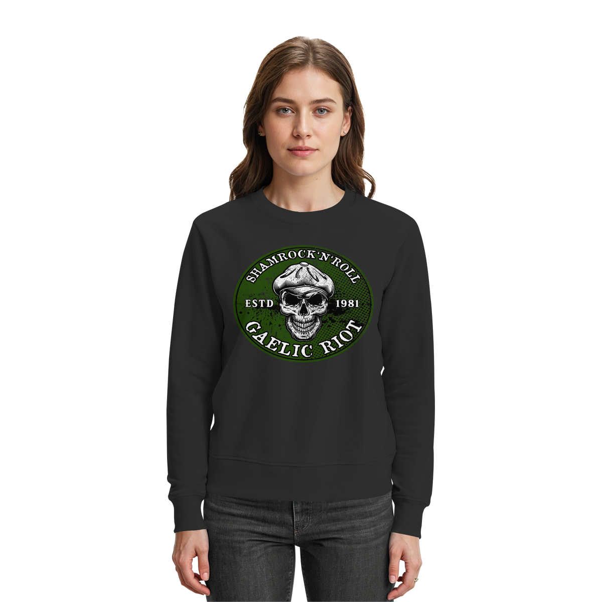 Shamrock And Roll "Skull / Gaelic Riot"  - Premium Sweatshirt