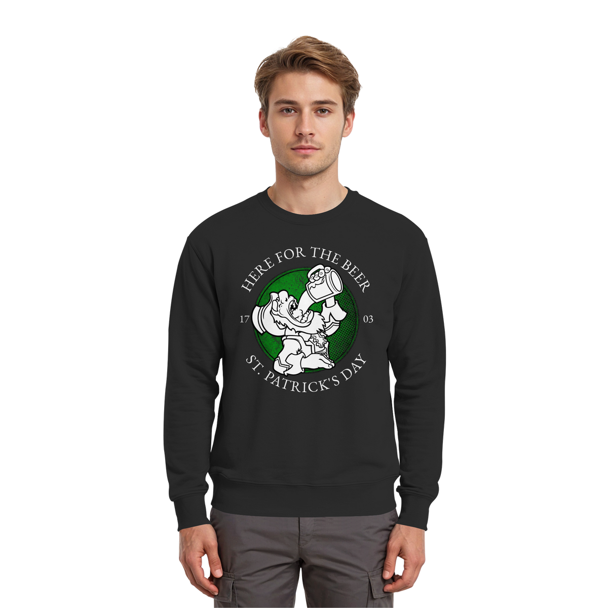 Here For The Beer "St. Patrick's Day"  - Premium Sweatshirt