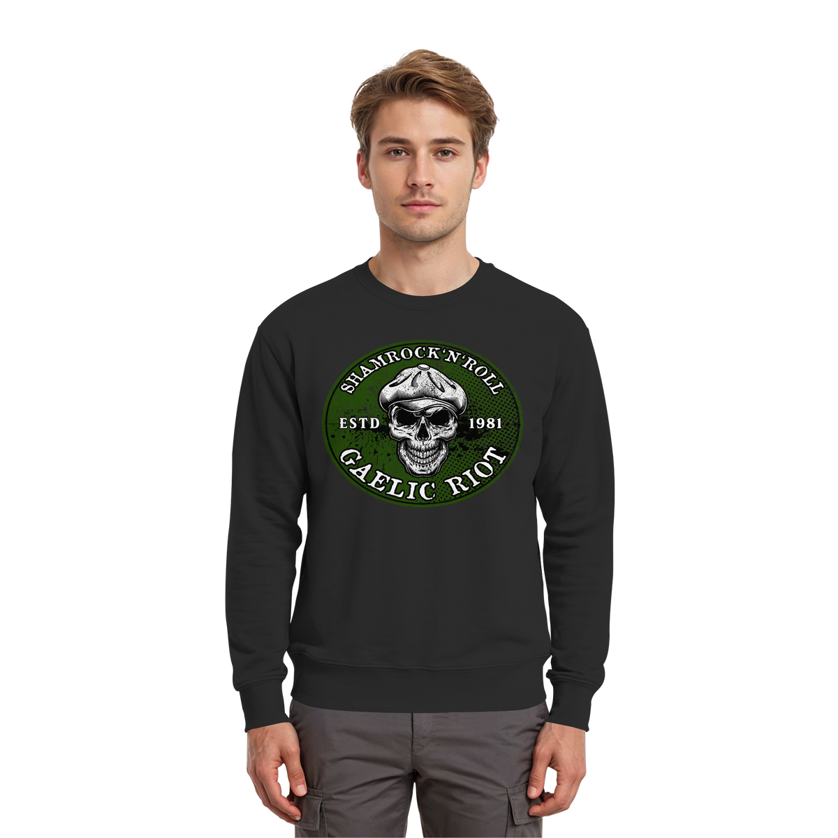 Shamrock And Roll "Skull / Gaelic Riot"  - Premium Sweatshirt