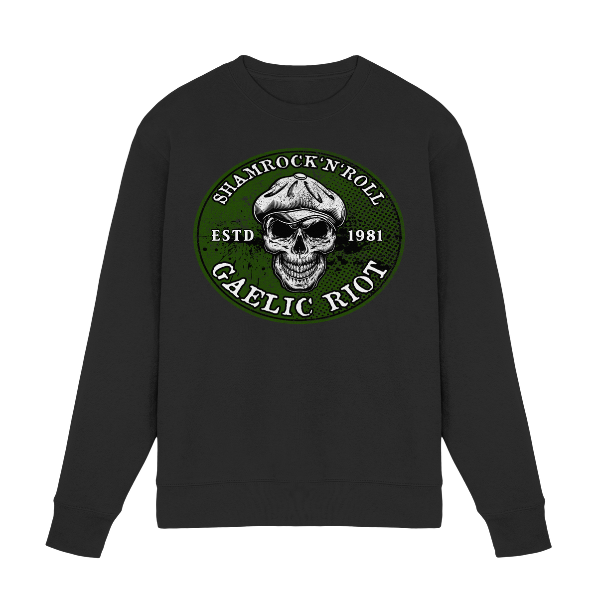Shamrock And Roll "Skull / Gaelic Riot"  - Premium Sweatshirt
