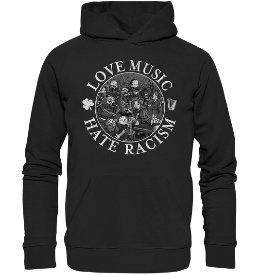 Love Music - Hate Racism "Irish Pub" - Premium Unisex Hoodie