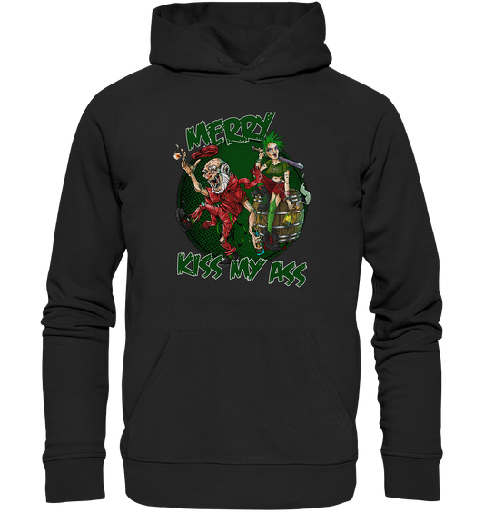 Merry Kiss My Ass (Christmas) - Premium Unisex Hoodie