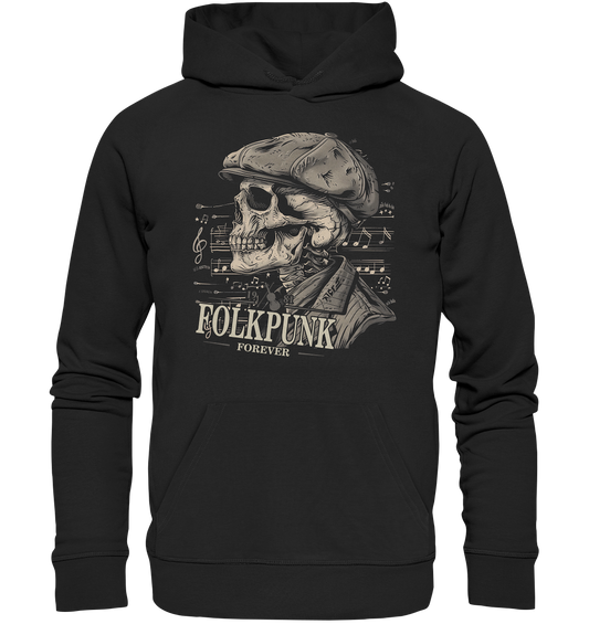 Folkpunk "Forever / Flatcap-Skull I" - Premium Unisex Hoodie