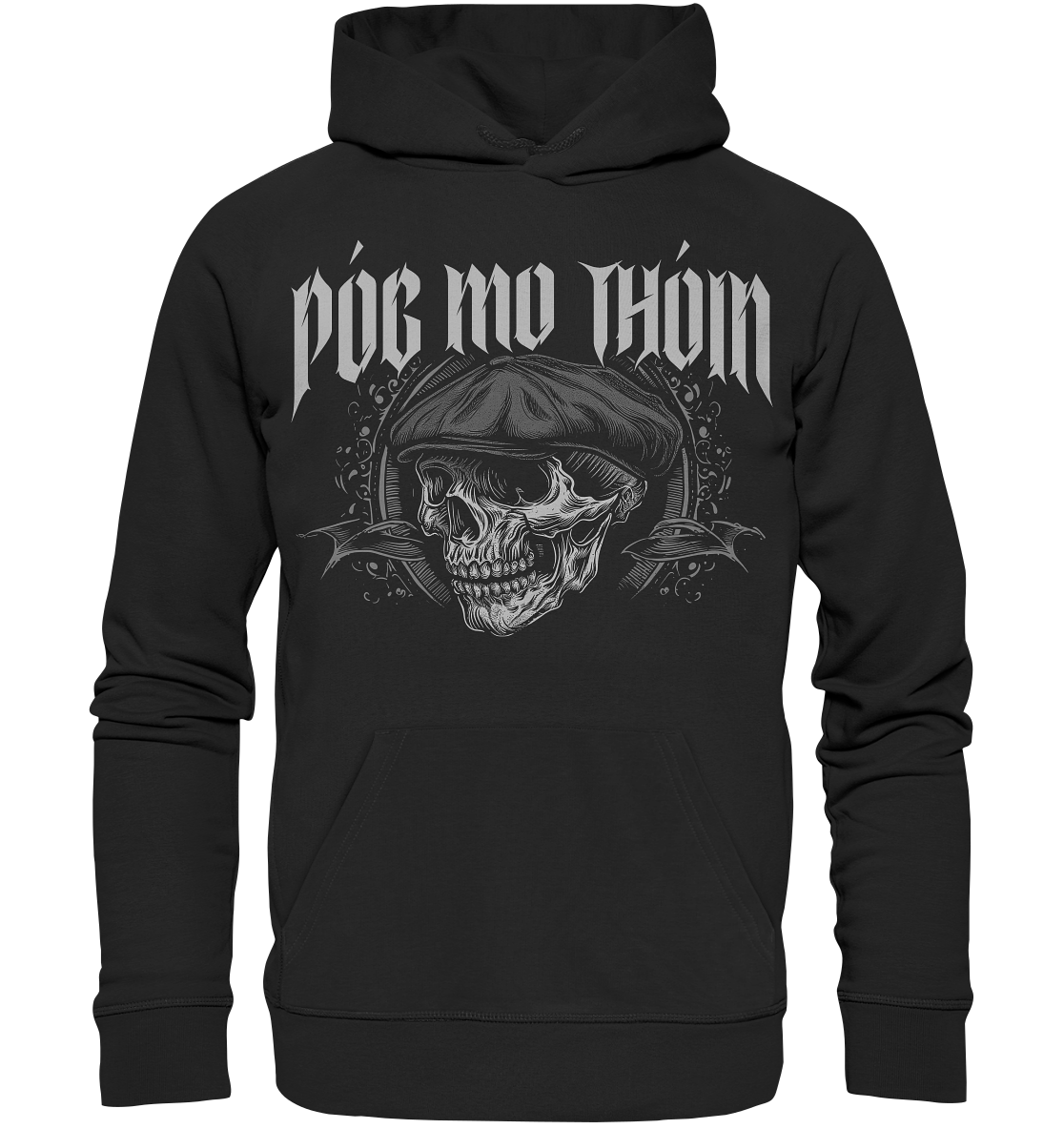 Póg Mo Thóin Streetwear "Flatcap-Skull II"  - Premium Unisex Hoodie