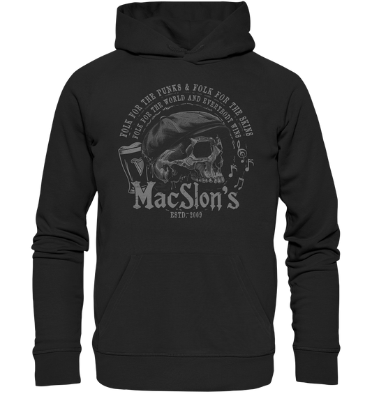 MacSlon's "Folk For The World / Flatcap-Skull" - Premium Unisex Hoodie