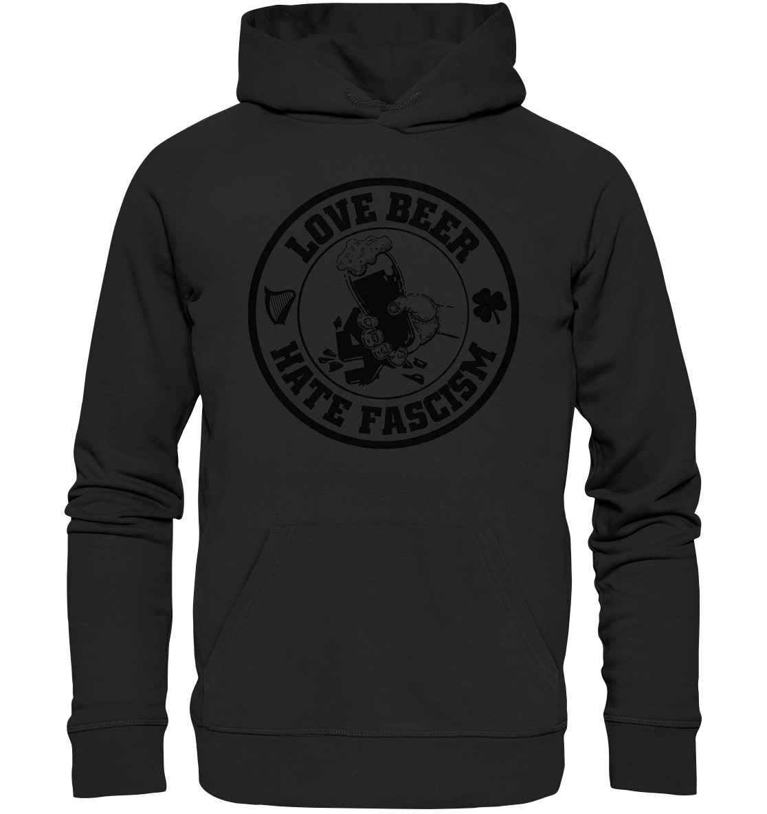 Love Beer - Hate Fascism - Premium Unisex Hoodie