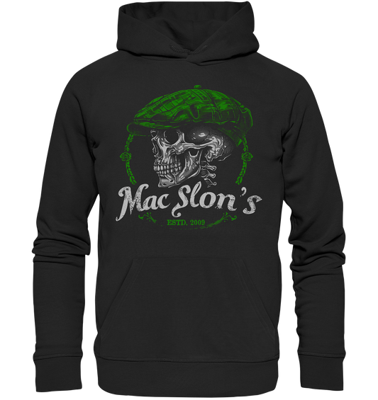 MacSlon's "Estd. 2009 / Flatcap-Skull VI" - Premium Unisex Hoodie