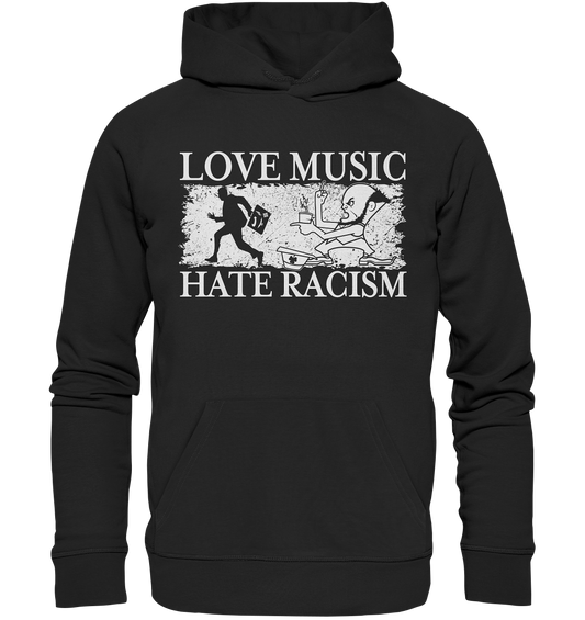 Love Music - Hate Racism - Premium Unisex Hoodie
