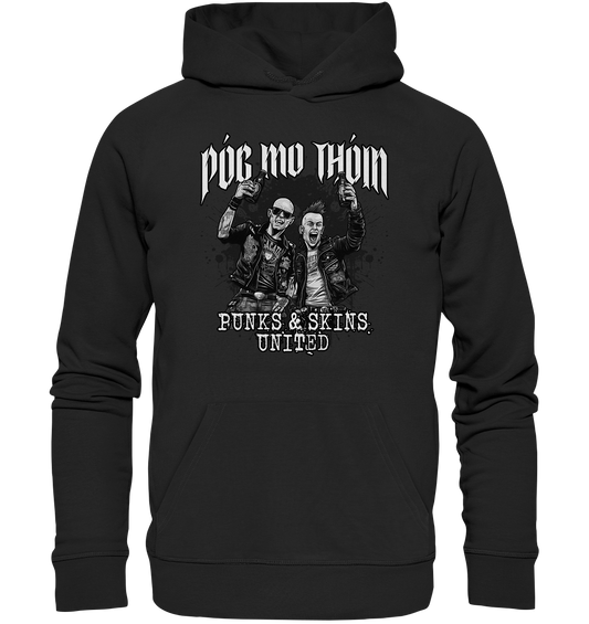 Póg Mo Thóin Streetwear "Punks & Skins United II" - Premium Unisex Hoodie