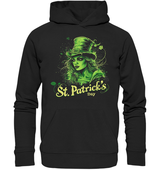 St. Patrick's Day "Leprechaun Girl II" - Premium Unisex Hoodie