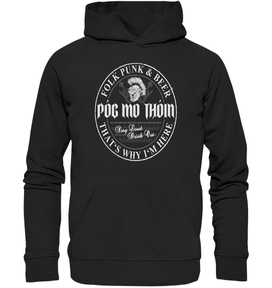 Póg Mo Thóin Streetwear "Folk Punk & Beer" - Premium Unisex Hoodie
