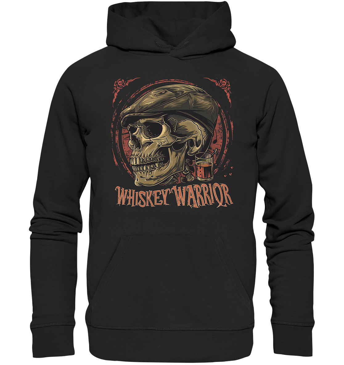 Whiskey Warrior "Flatcap-Skull I"  - Premium Unisex Hoodie