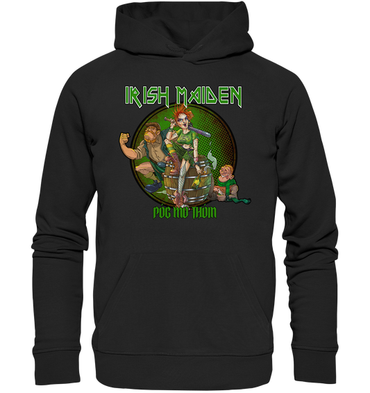 Póg Mo Thóin Streetwear "Irish Maiden" - Premium Unisex Hoodie