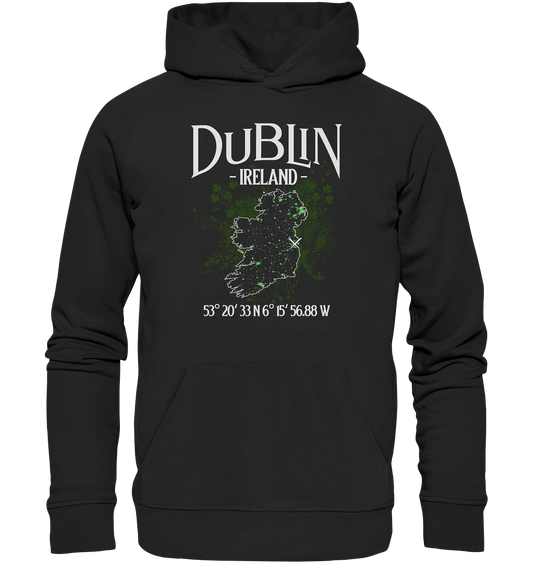 Dublin "Ireland / Coordinates" - Premium Unisex Hoodie