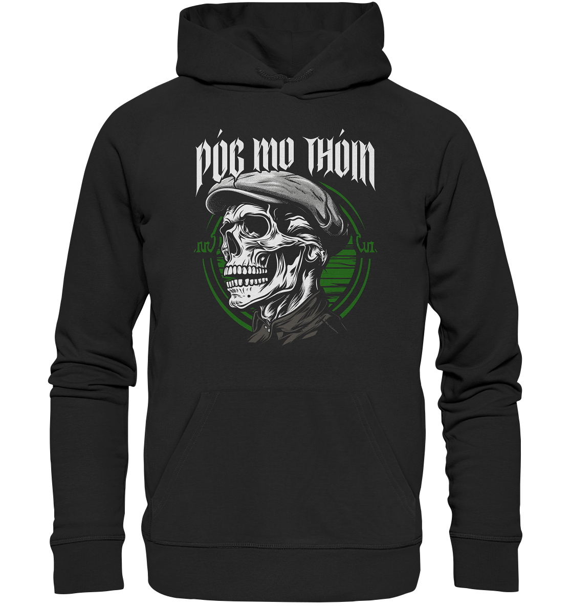 Póg Mo Thóin Streetwear "Flatcap-Skull II" - Premium Unisex Hoodie