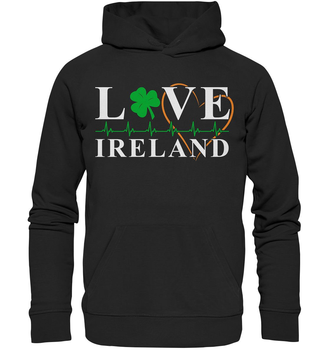 Love Ireland "Heartbeat" - Premium Unisex Hoodie