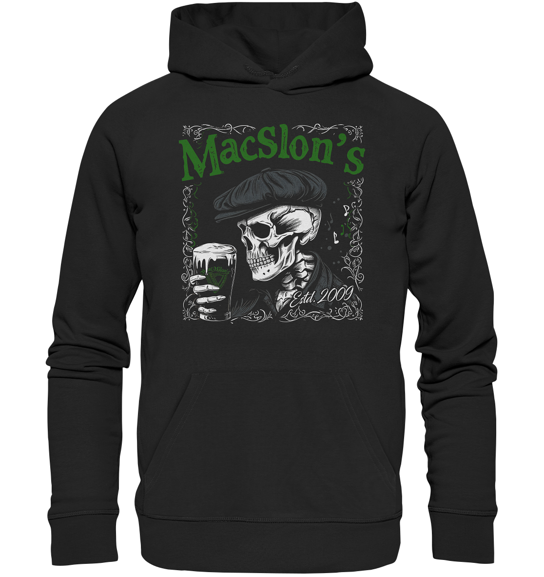 MacSlon's "Estd. 2009 / Drinking Skull" - Premium Unisex Hoodie