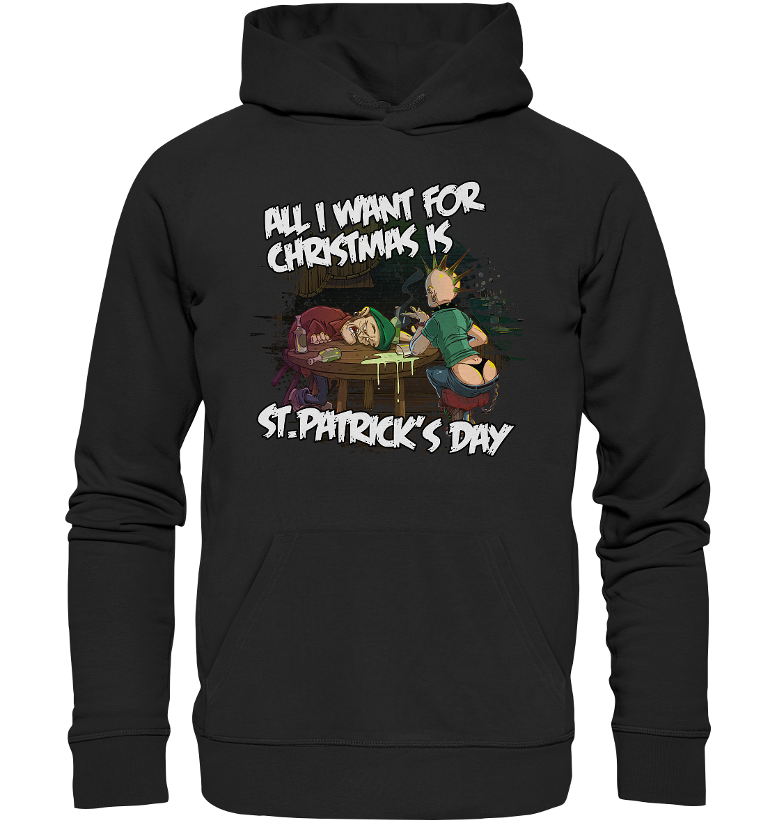 All I Want For Christmas is "St.Patrick's Day" - Premium Unisex Hoodie