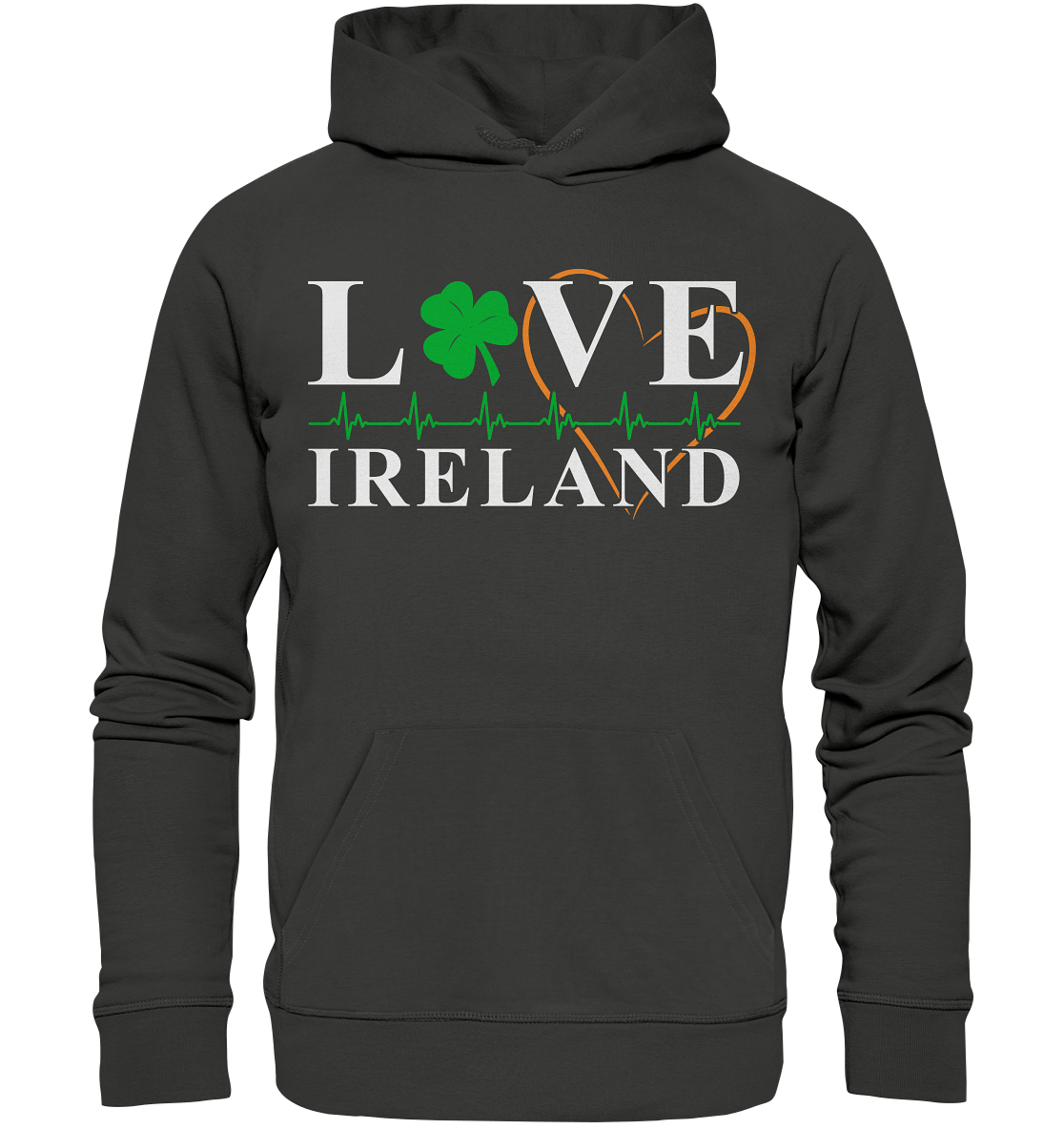 Love Ireland "Heartbeat" - Premium Unisex Hoodie