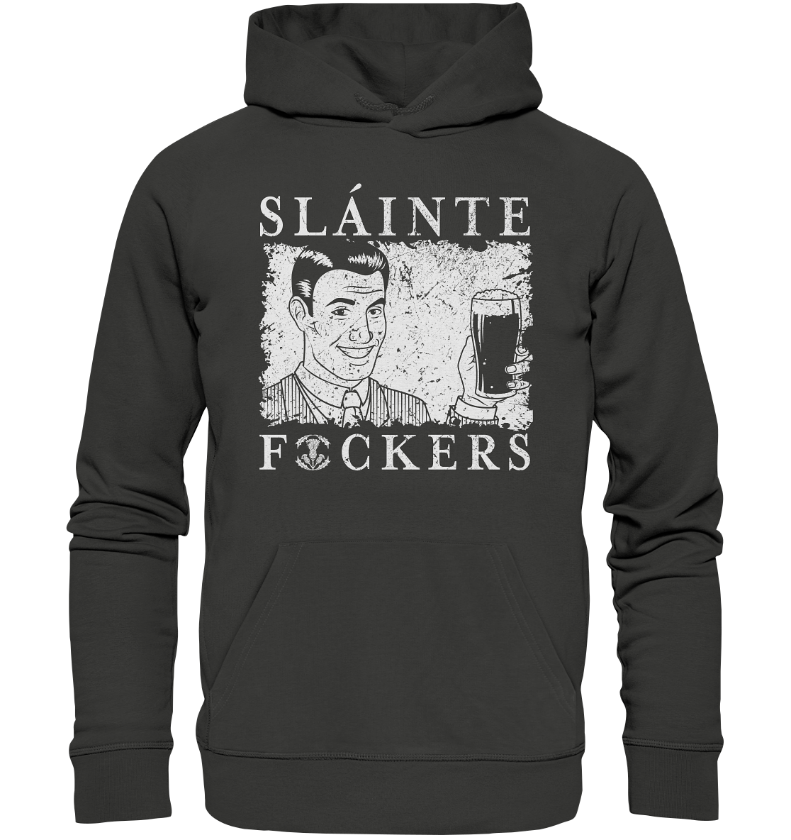 Sláinte "F*ckers" *Thistle* - Premium Unisex Hoodie