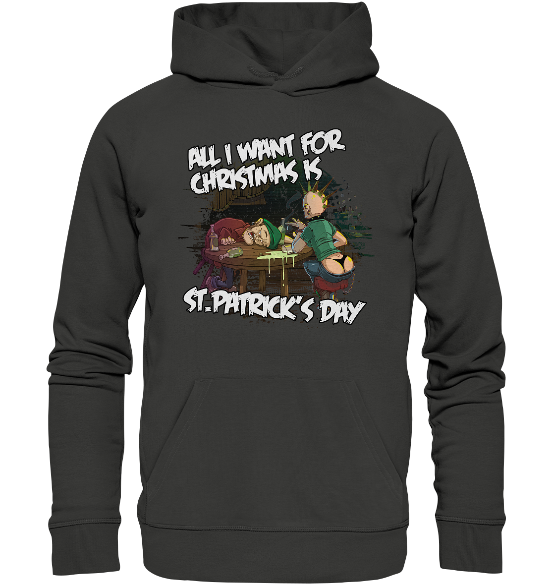 All I Want For Christmas is "St.Patrick's Day" - Premium Unisex Hoodie