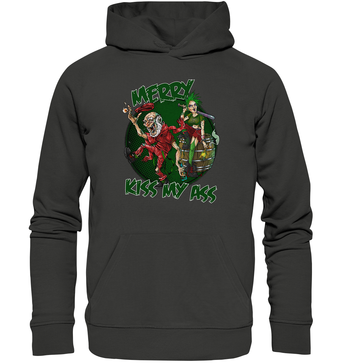 Merry Kiss My Ass (Christmas) - Premium Unisex Hoodie