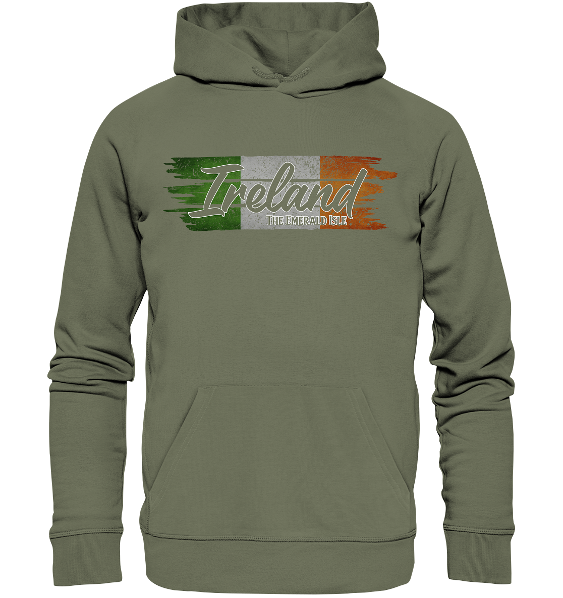 Ireland "The Emerald Isle / Flag" - Premium Unisex Hoodie