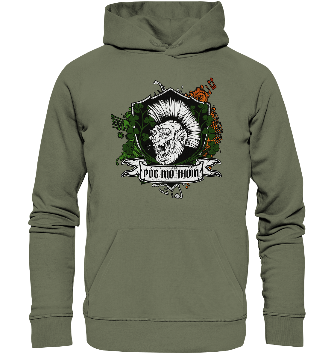 Póg Mo Thóin Streetwear "Crest" - Premium Unisex Hoodie