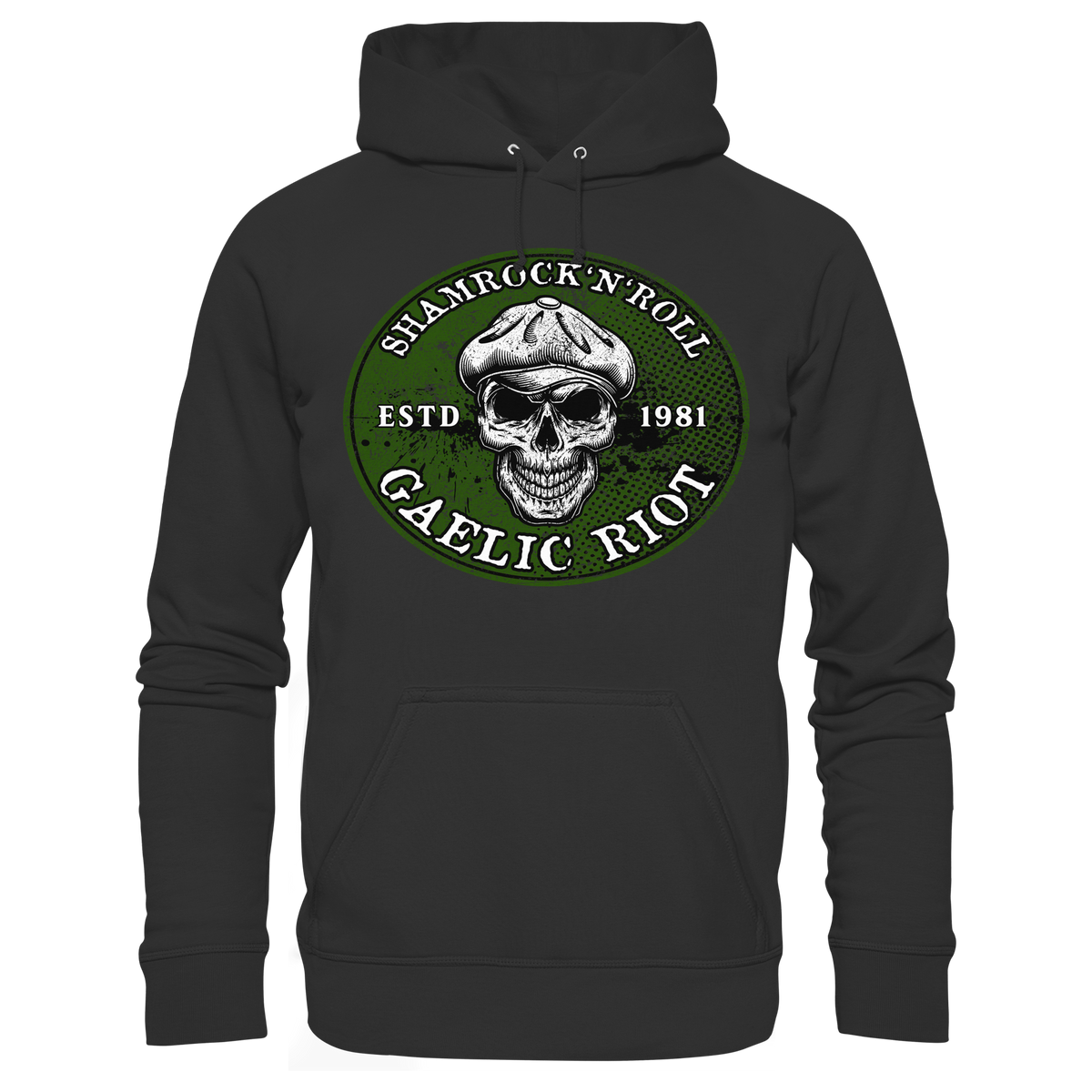 Shamrock And Roll "Skull / Gaelic Riot"  - Premium Unisex Hoodie