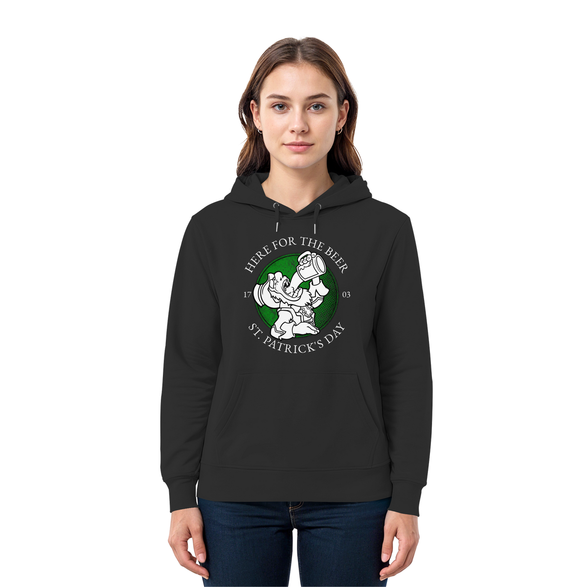 Here For The Beer "St. Patrick's Day"  - Premium Unisex Hoodie
