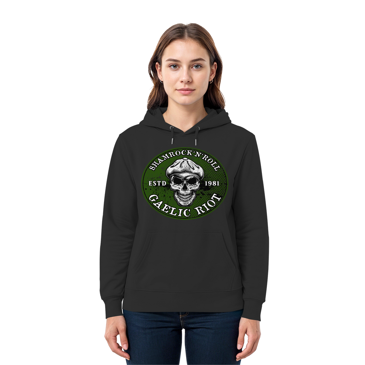 Shamrock And Roll "Skull / Gaelic Riot"  - Premium Unisex Hoodie