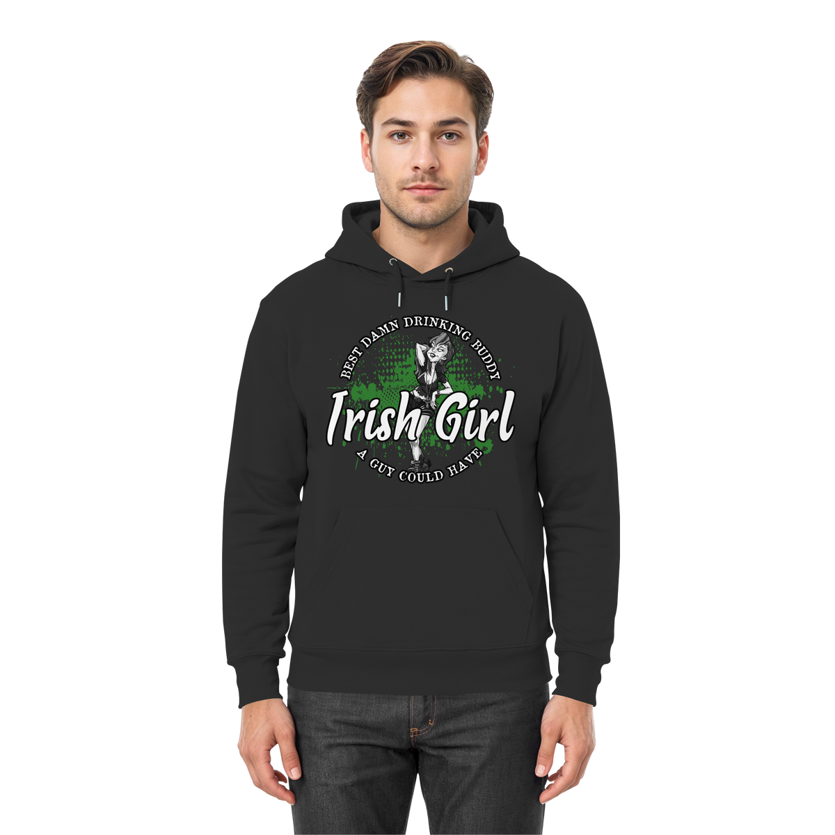 Irish Girl "Drinking Buddy"  - Premium Unisex Hoodie