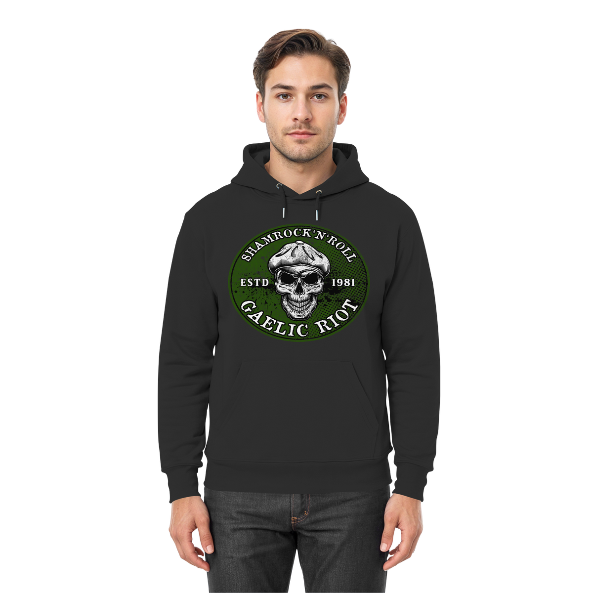 Shamrock And Roll "Skull / Gaelic Riot"  - Premium Unisex Hoodie