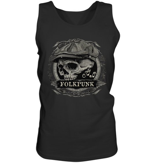 Folkpunk "Flatcap-Skull II"  - Tank-Top