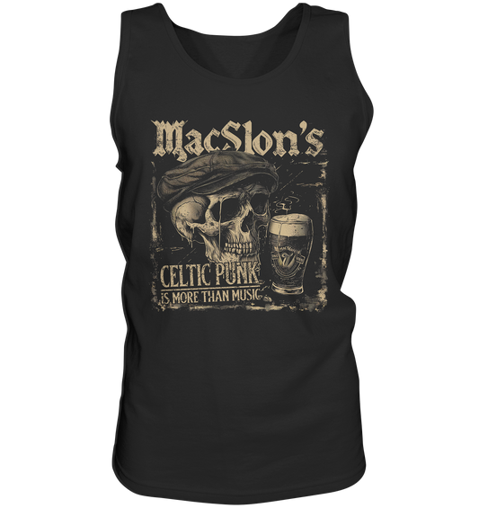 MacSlon's "Celtic Punk Is More Than Music / Flatcap-Skull" - Tank-Top