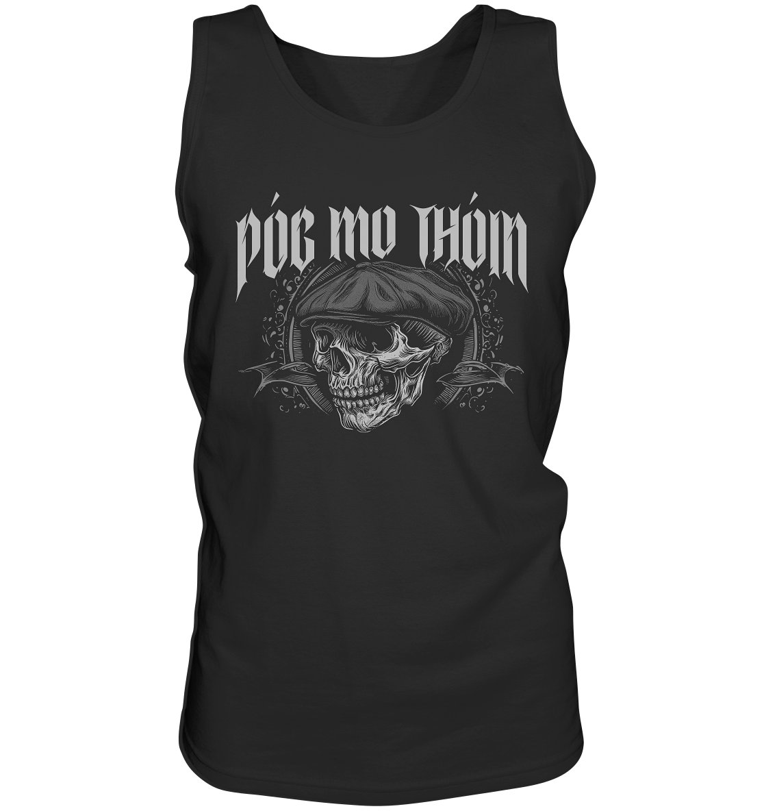 Póg Mo Thóin Streetwear "Flatcap-Skull II"  - Tank-Top