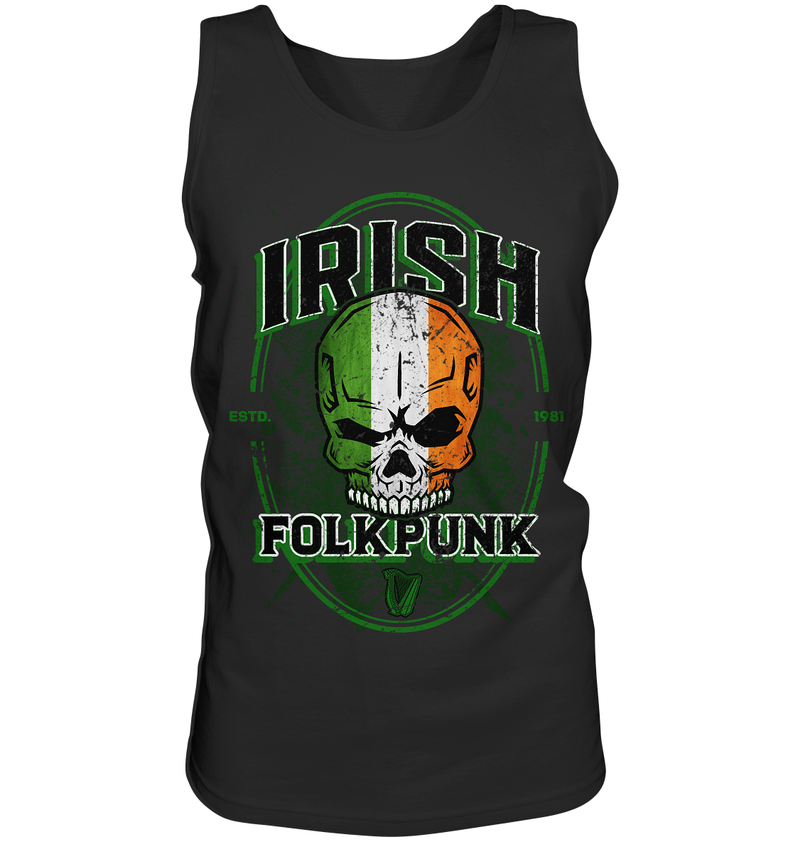 Irish Folkpunk "Skull" - Tank-Top