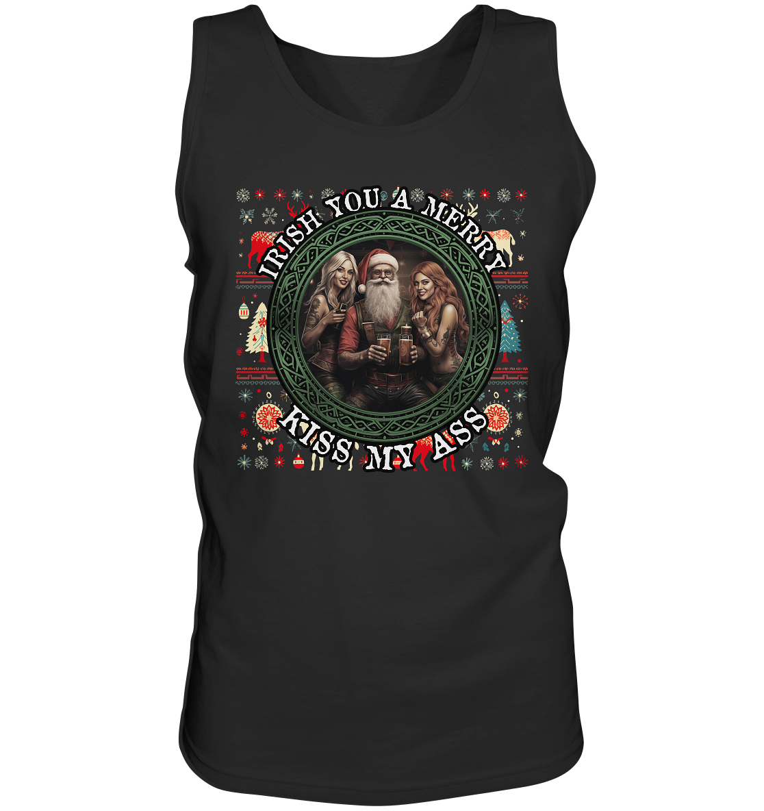 Irish You A Merry... "Santa, Girls & Beer "  - Tank-Top