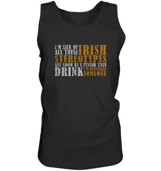 Irish Stereotypes "Punching Someone I" - Tank-Top