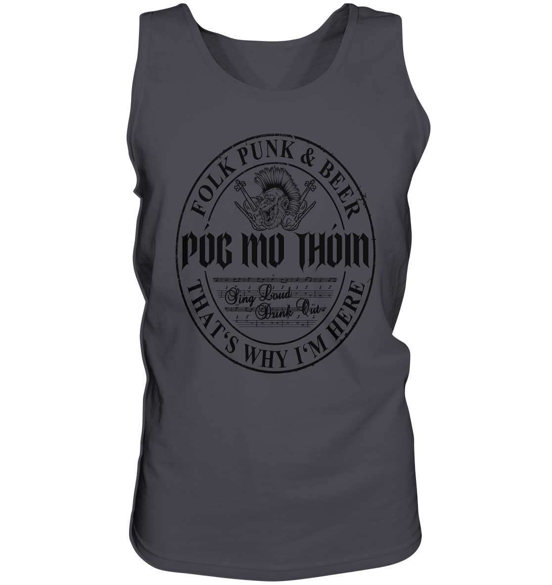 Póg Mo Thóin Streetwear "Folk Punk & Beer" - Tank-Top