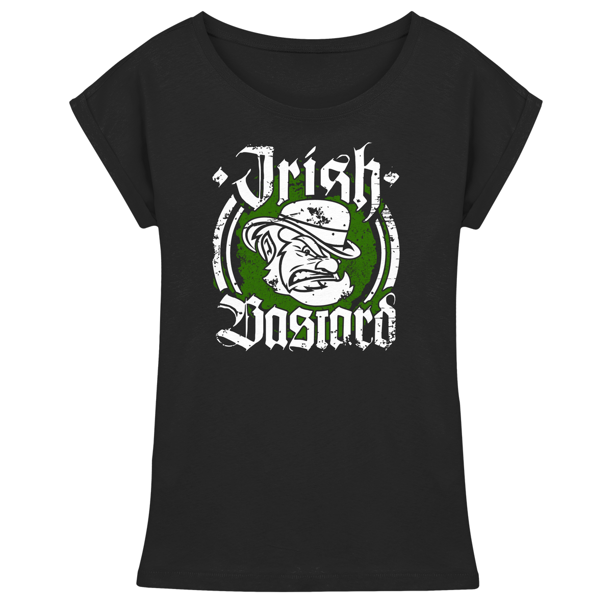 Irish Bastard  - Womens Extended Shoulder T-Shirt