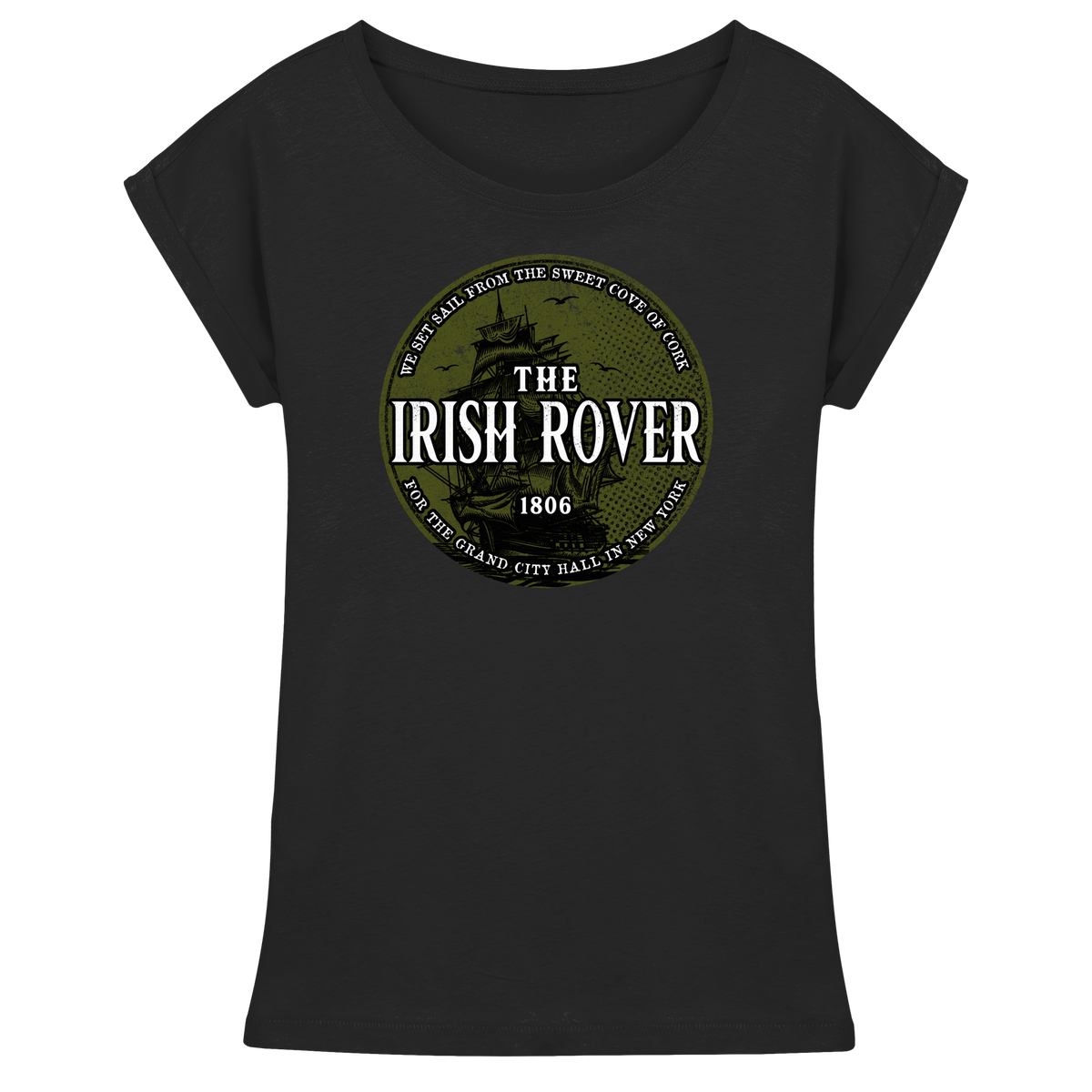 "The Irish Rover"  - Womens Extended Shoulder T-Shirt