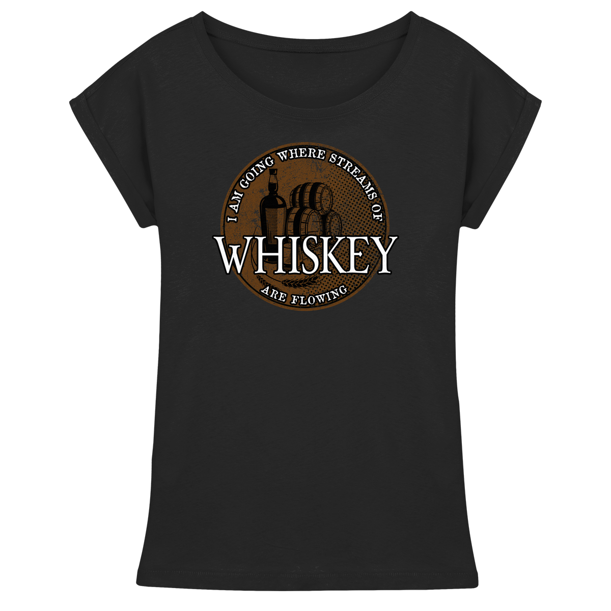 Streams Of Whiskey  - Womens Extended Shoulder T-Shirt