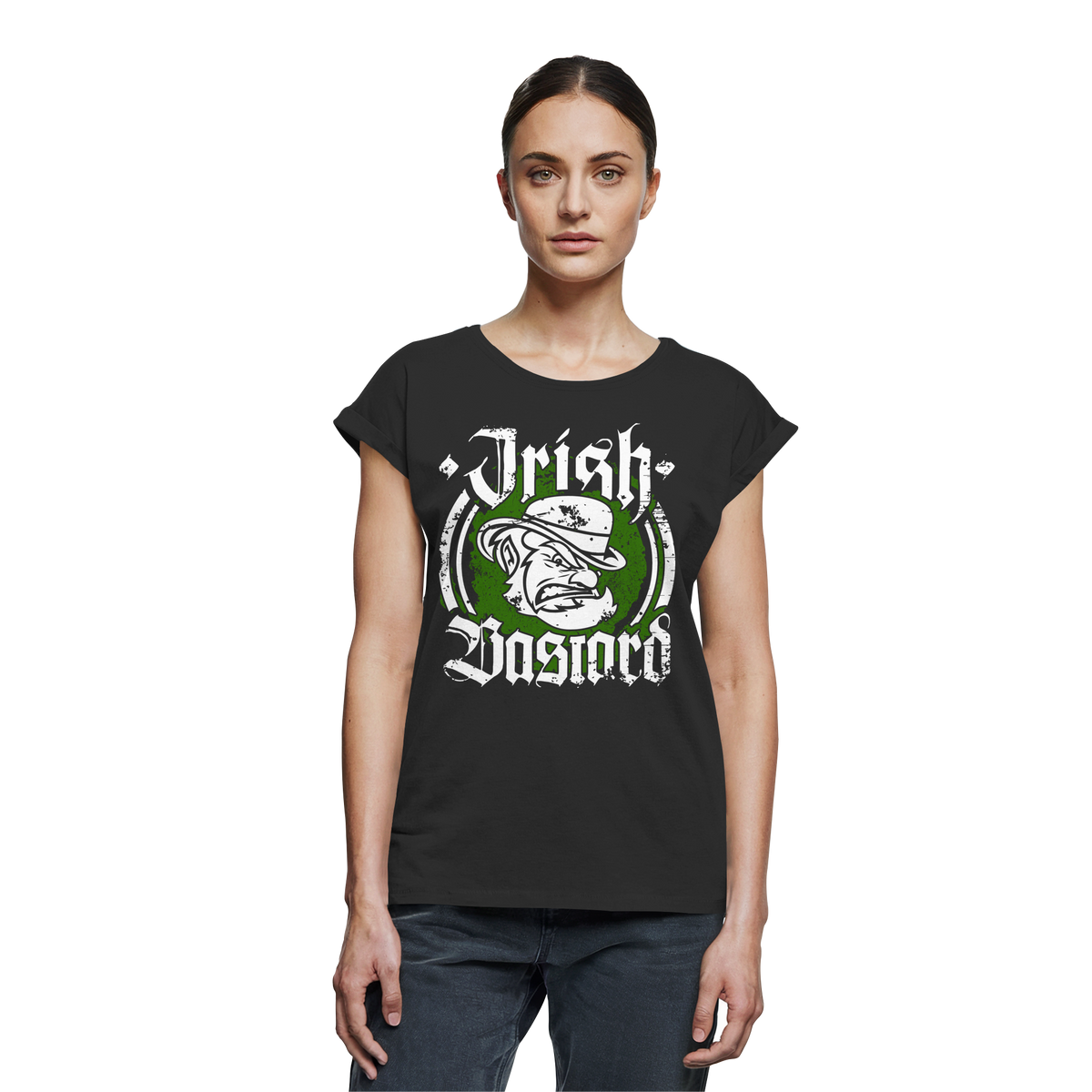 Irish Bastard  - Womens Extended Shoulder T-Shirt
