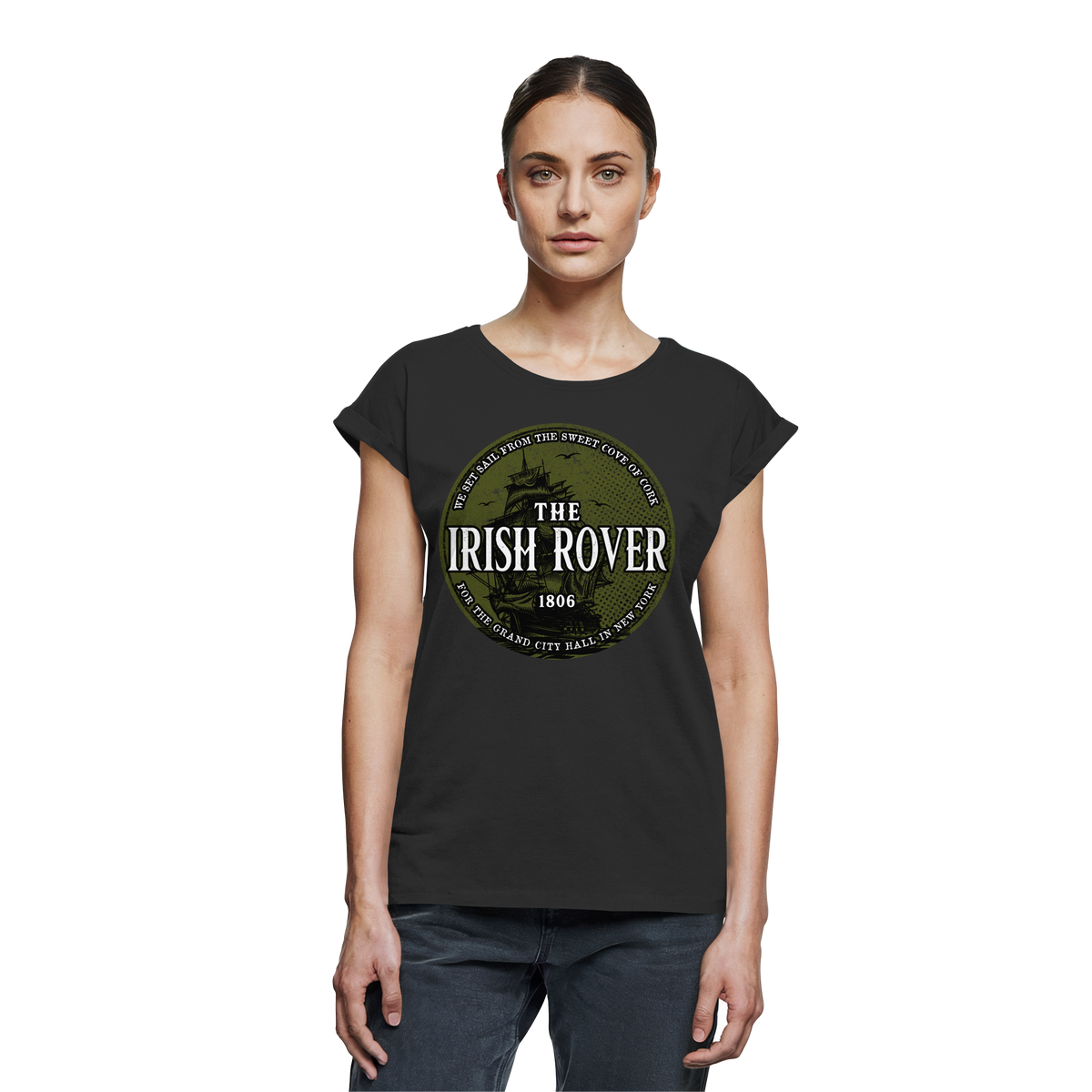 "The Irish Rover"  - Womens Extended Shoulder T-Shirt