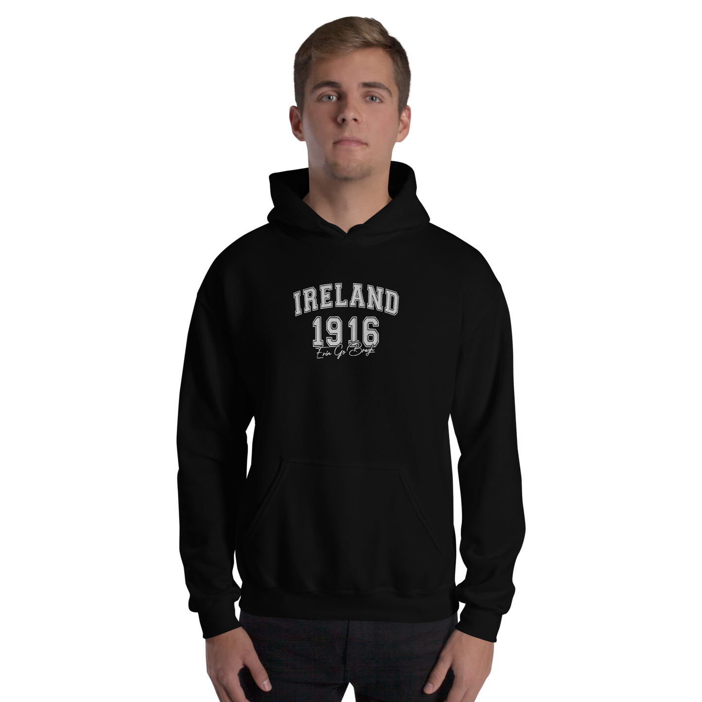 Ireland "1916 / Erin Go Bragh" (Hochwertiger Stick) - Unisex-Kapuzenpullover