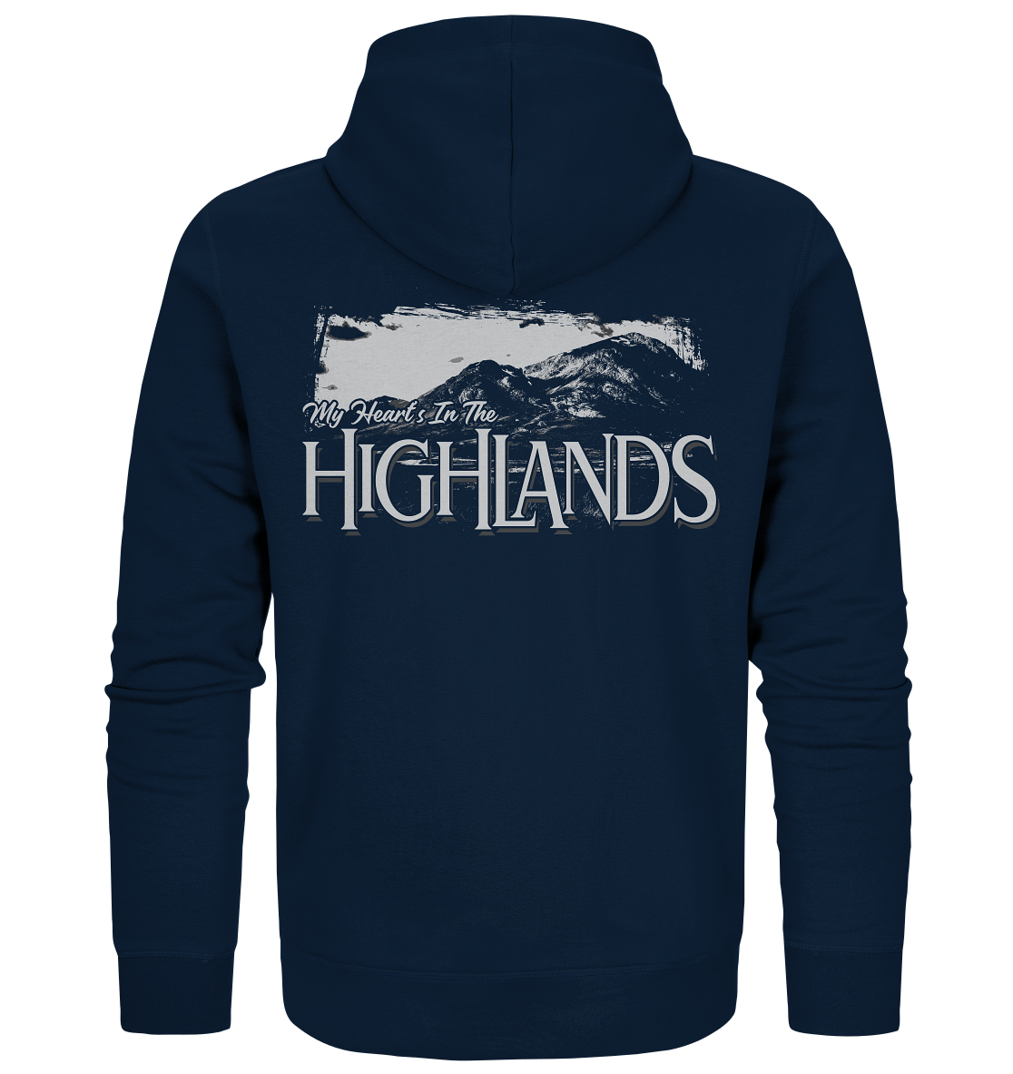 "My Heart's In The Highlands" - Organic Zipper