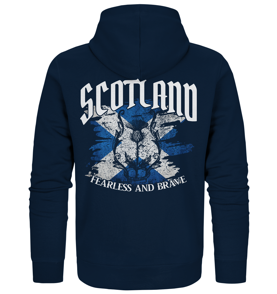 Scotland "Fearless and Brave / Splatter" - Organic Zipper