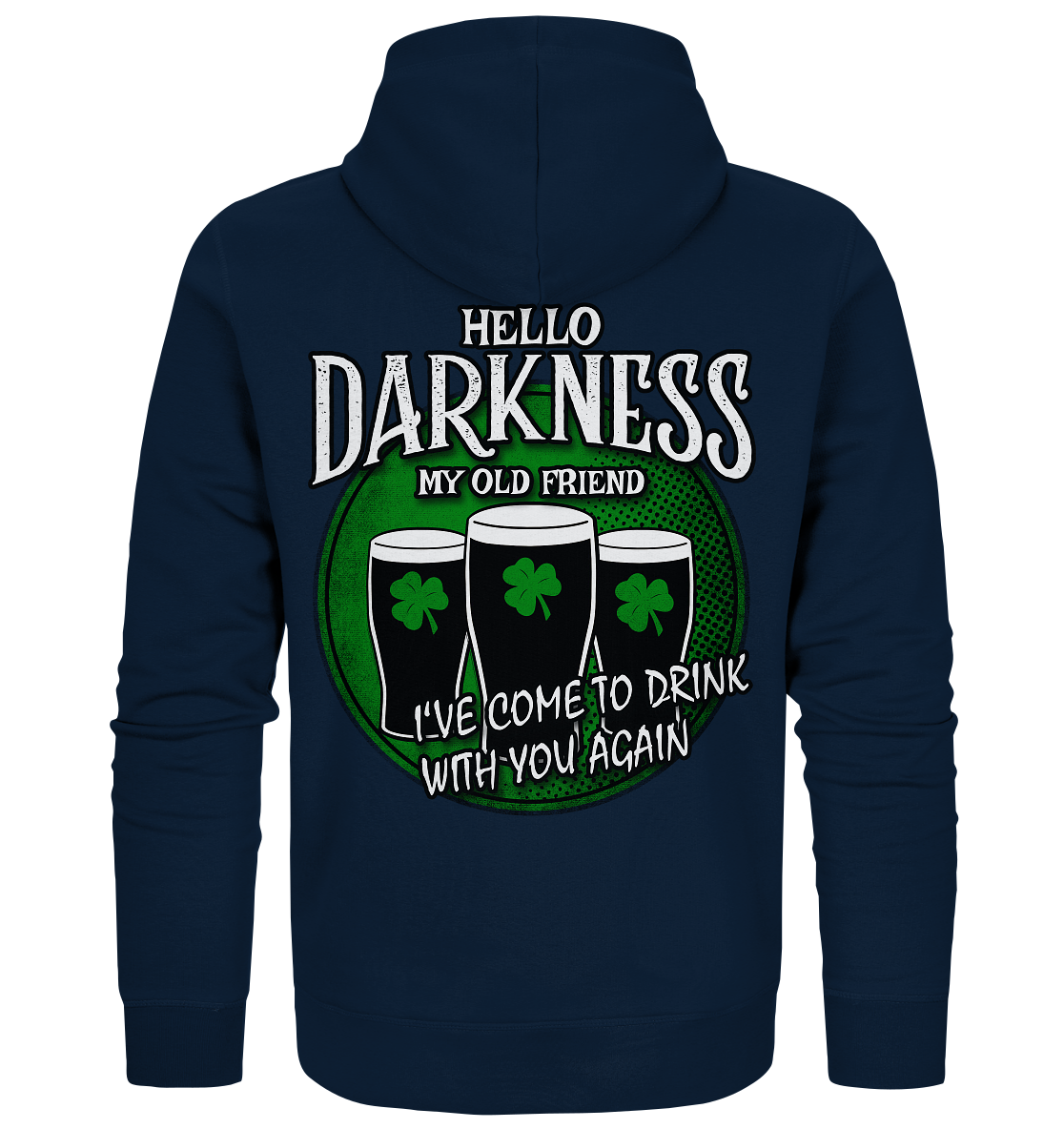 Hello Darkness My Old Friend - Organic Zipper