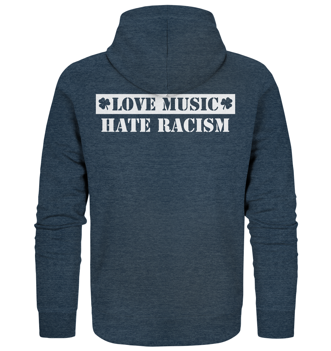 "Love Music - Hate Racism" - Organic Zipper